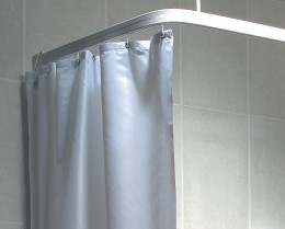White Shower Curtain 1830mm Wide X 2135mm Drop