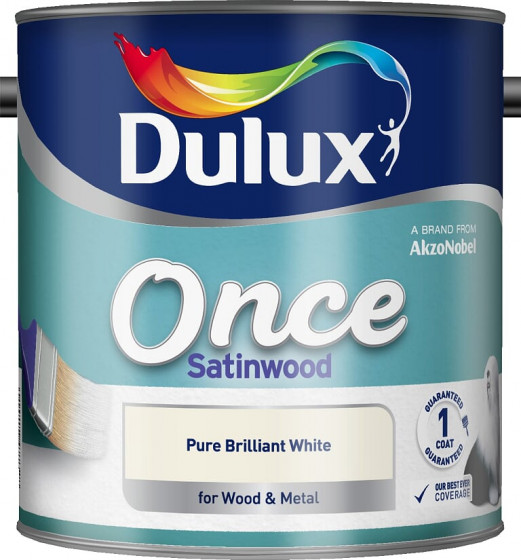 Dulux Paint Once Satinwood Pbw 2.5lt