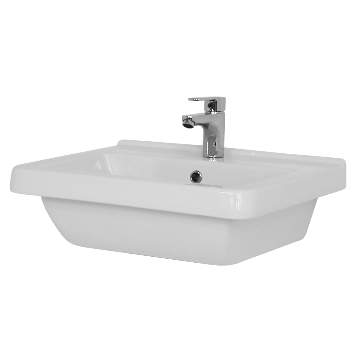 Vogue 60cm 1 Taphole Square Basin