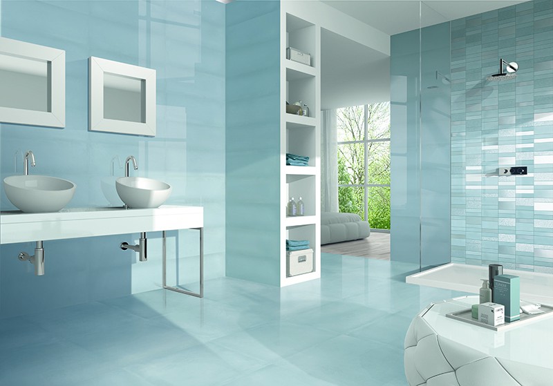 Sky Re Blue Mosaic Wall Tile - Blue Bathroom Wall Tiles Uk Sky Re Blue Mosaic Wall Tile - Blue Bathroom Wall Tiles Uk
