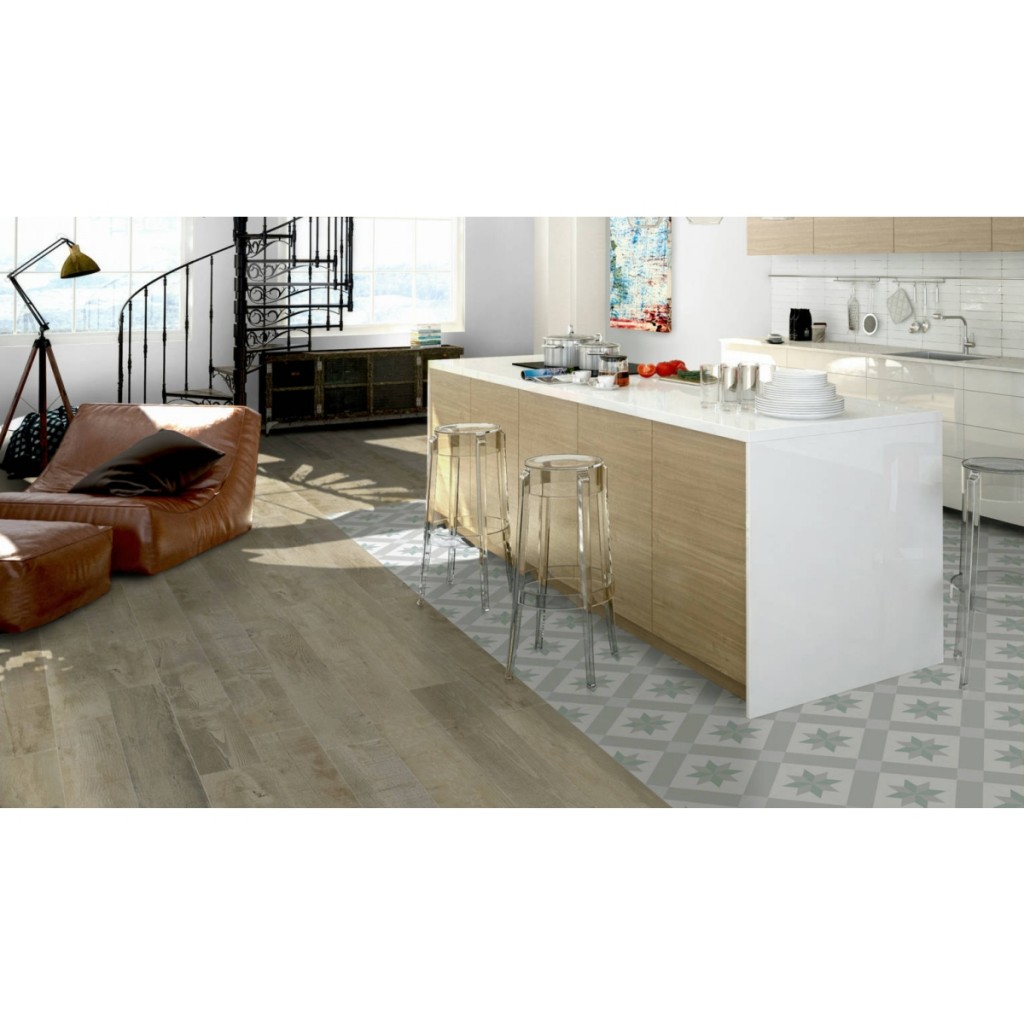 Clifton Blue and Grey Porcelain Wall and Floor Tile 250x250mm N&C