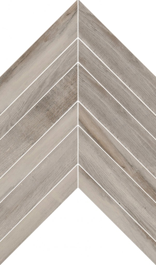 Woodstyle Wall And Floor Tile Greige Chevron Mosaic 329x396mm Nandc Tiles