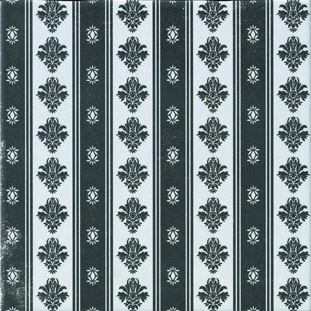 Lichfield Damask Decor Porcelain W/F Tile 200x200mm N&C Tiles and