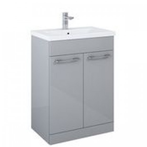 Appeal 60cm 2 Door Basin Unit Light Grey