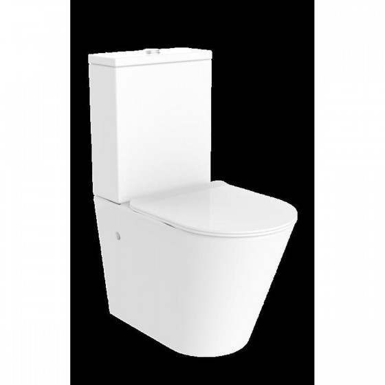 Surface Rimless Close Coupled Suite with Slim Soft Close Seat