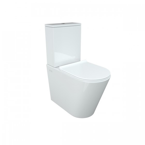 Surface Rimless Close Coupled, Comfort Height, Suite with Slim Soft Close Seat
