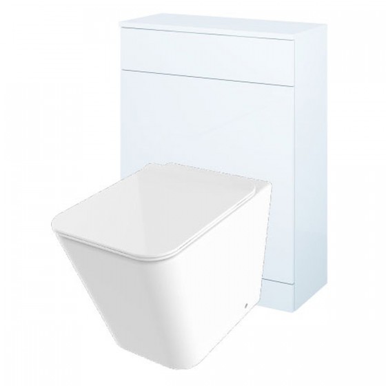 Indo Back to Wall Pan, Slim Soft Close Seat, Appeal White WC Unit and Concealed Cistern