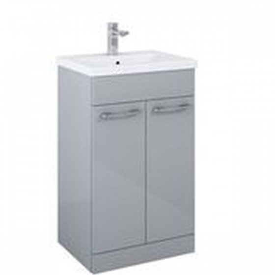 Appeal 50cm 2 Drawer Basin Unit Light Grey