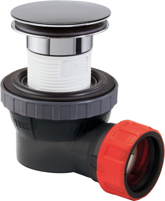Chrome Basin Clicker Waste and Trap