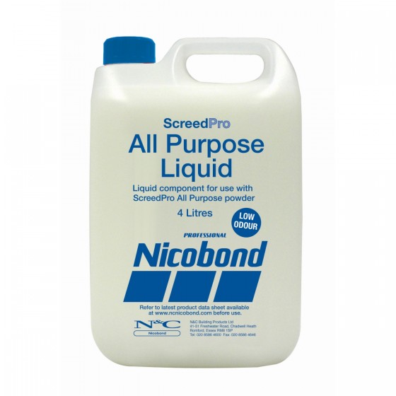 Nicobond Screedpro All Purpose Liquid 4.8kg