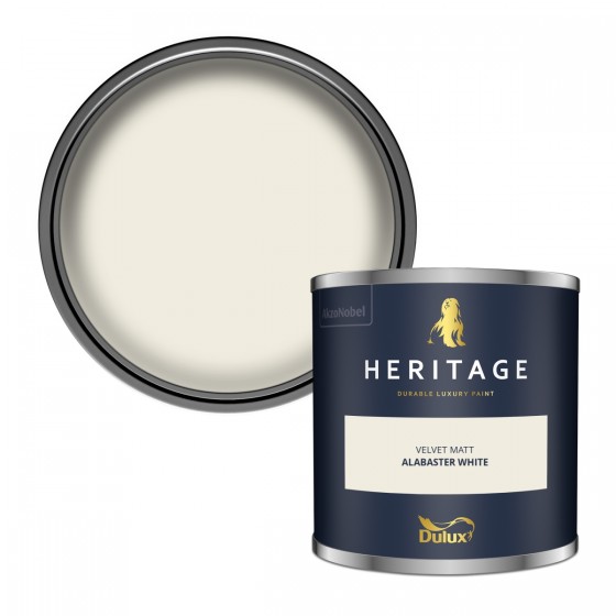 Dulux Heritage Alabaster White Velvet Matt 1lt