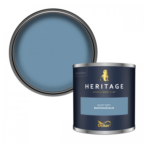 Dulux Heritage Boathouse Blue Velvet Matt 1lt