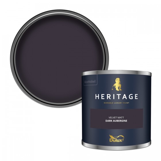 Dulux Heritage Dark Aubergine Velvet Matt 1lt