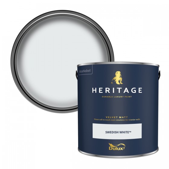 Dulux Heritage Swedish White Velvet Matt 2.5lt