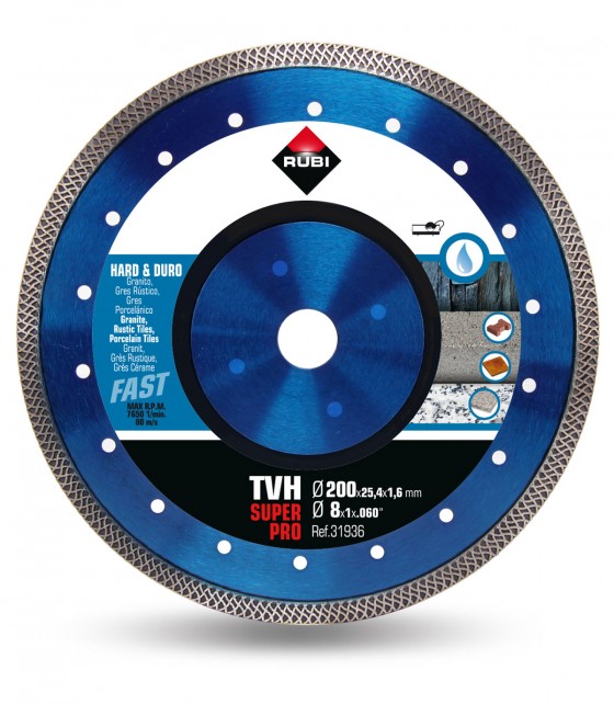 Rubi Hard Materials Turbo Viper Diamond Blade TVH200 Superpro (31936)