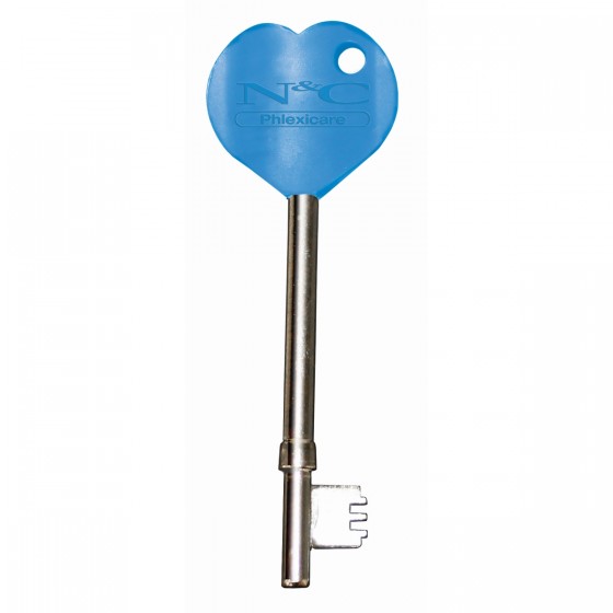 N&C Phlexicare Radar Blue Heart Comfort Key