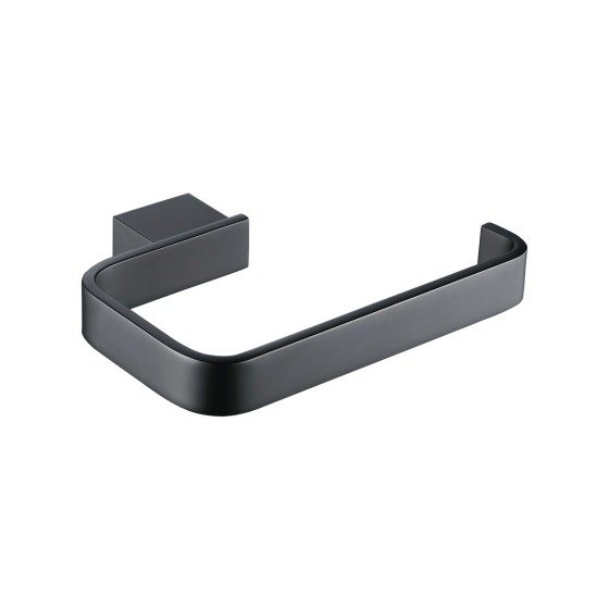 Noir D Series Matt Black Toilet Roll Holder