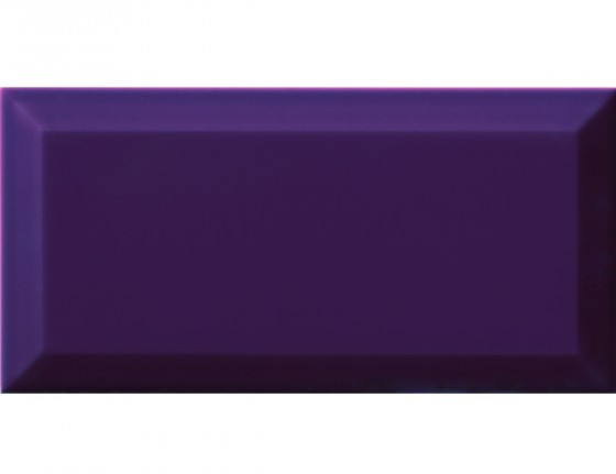 Metro Underground Bevel Gloss Plum Wall Tile