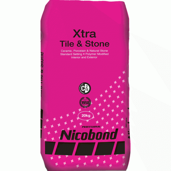 Nicobond Xtra Tile & Stone Adhesive Grey 20kg