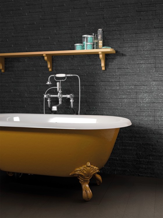 Pinnacle Black Porcelain Wall Tile 170x520mm