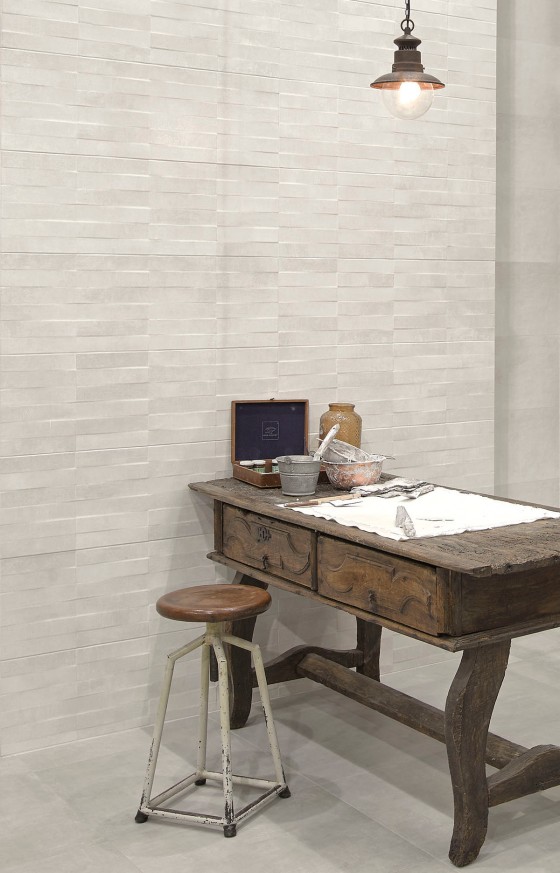 Touch White Decor Ceramic Wall Tile 270x420mm