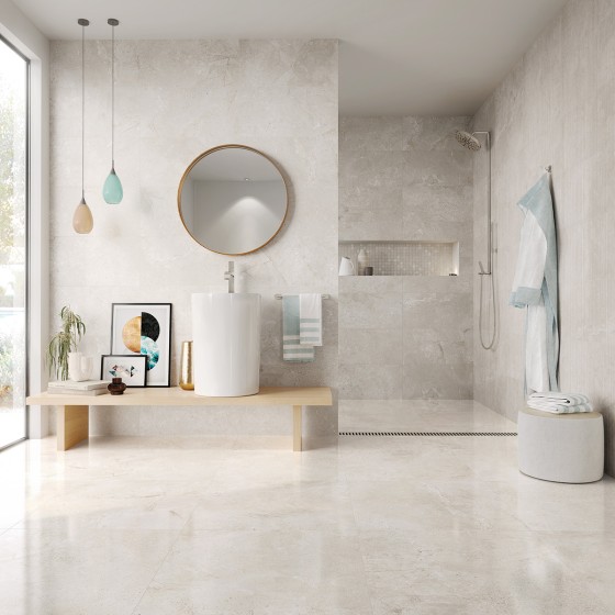 Stone Age White Ceramic Wall Tile 300x600mm