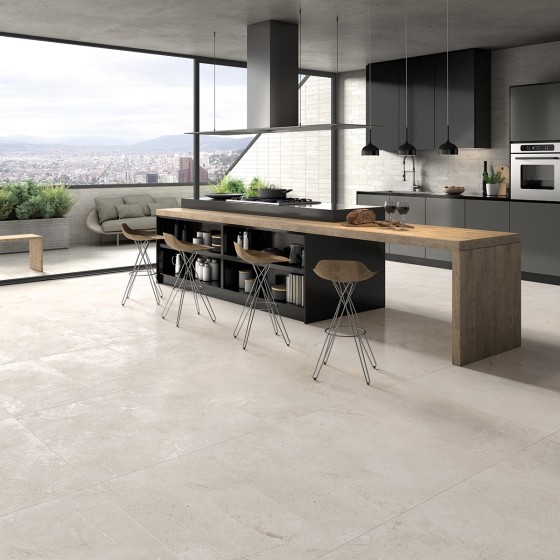 Stone Age White Porcelain Floor and Wall Tile 600x600mm