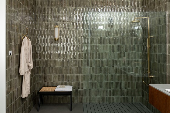 Gleeze Grigio Grey Eye Decor Porcelain Floor and Wall Tile 75x200mm
