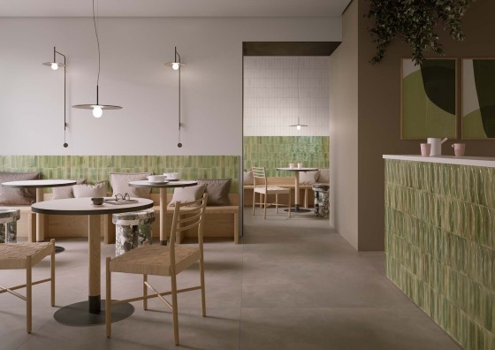 Gleeze Giada Green Porcelain Floor and Wall Tile 75x200mm