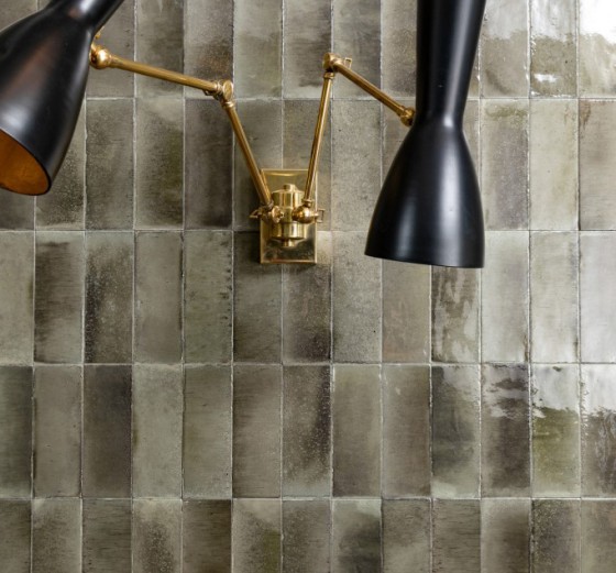 Gleeze Grigio Grey Porcelain Floor and Wall Tile 75x200mm