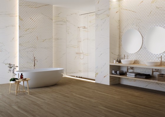 Calacatta Oro Gold Wall Tile 400x1200mm