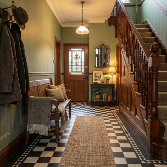 Cathedral Victorian White Porcelain Floor Tile 93x93mm