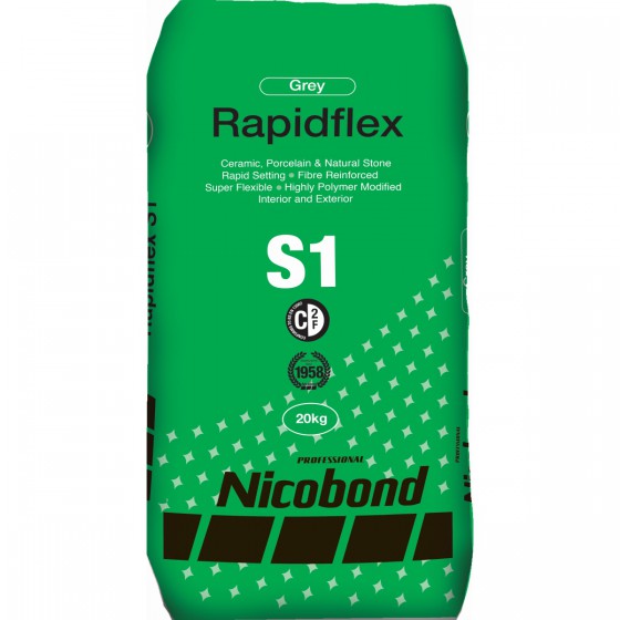 Nicobond Rapidflex S1 Adhesive Grey 20kg