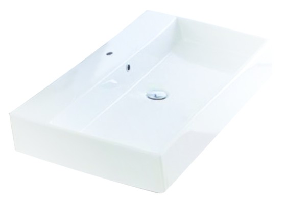 S7003961 Solo 70x45cm Rectified Basin 1 Tap Hole