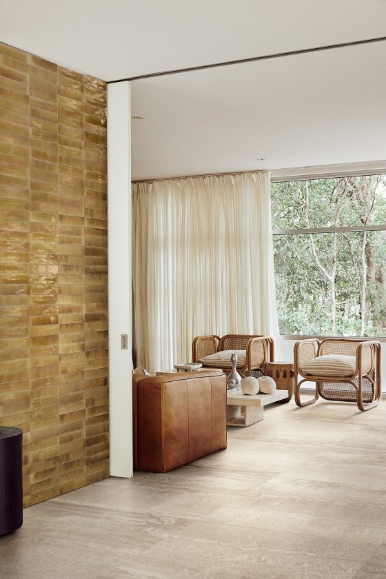Lume Beige Gloss Porcelain Wall and Floor Tile 240x60mm