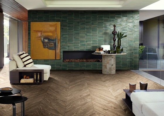 Lume Forest Gloss Porcelain Wall and Floor Tile 240x60mm