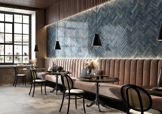 Soho Blue Wall Tile 250x60mm