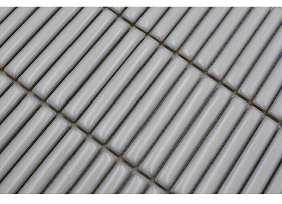 Kit-Kat Gloss Bone Porcelain Stick Mosaic 282x308mm
