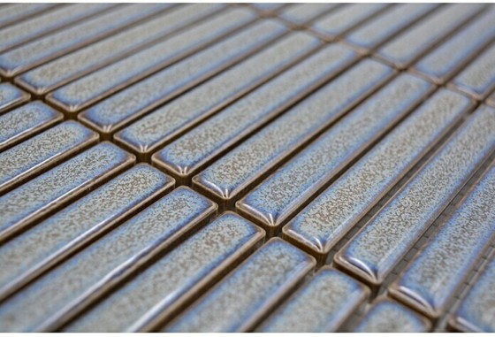 Kit-Kat Gloss Grey Porcelain Stick Mosaic 282x308mm