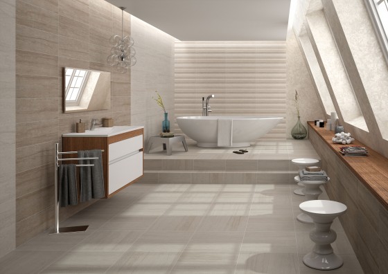 Boulevard Taupe Structured Wall Tile