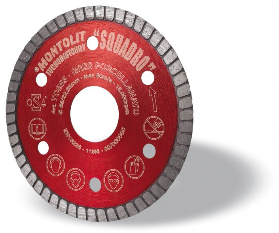 Montolit Red Line Diamond Continuous Rim Blade 85mm (TCS85 Squadro)