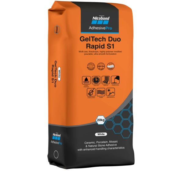 Nicobond GelTech Duo Rapid S1 Tile Adhesive 20kg
