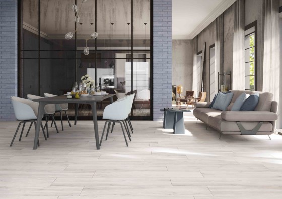 Wood Grove White Porcelain Floor and Wall Tile 240x1200mm