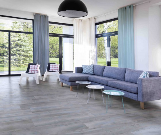 Wood Grove Blue Porcelain Floor and Wall Tile 240x1200mm