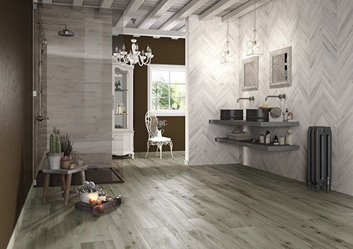 Wood Grove Green Porcelain Floor and Wall Tile 240x1200mm