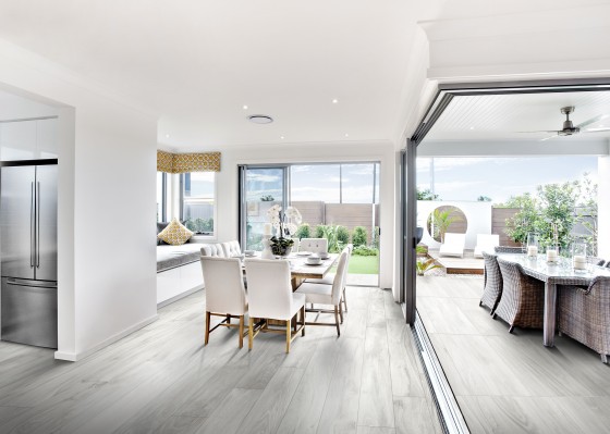 Wood Nature Kamba Ice White Porcelain Floor Tile 400x1200x20mm