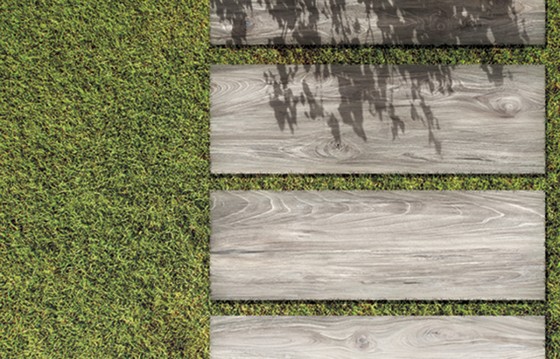 Wood Nature Nawa Grey Porcelain Floor Tile 400x1200x20mm 