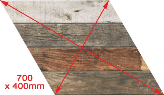 Wood Direction Mixed Left Chevron Floor Tile