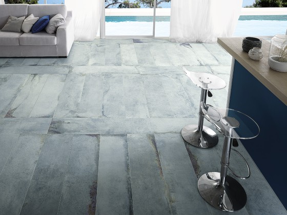 Eclipse Blue Tanzanite Natural Porcelain Wall & Floor Tile 200x1200mm