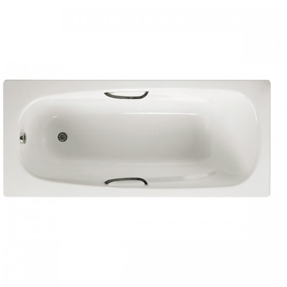 Spartan Steel Bath with Anti Slip